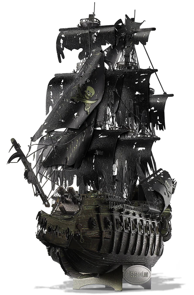 Holandês Voador Modelo Kits de Construção Navio Pirata- Metal Puzzle 3D